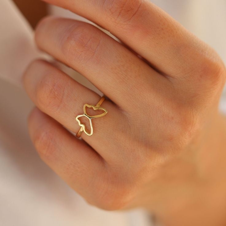 butterfly adjustable ring