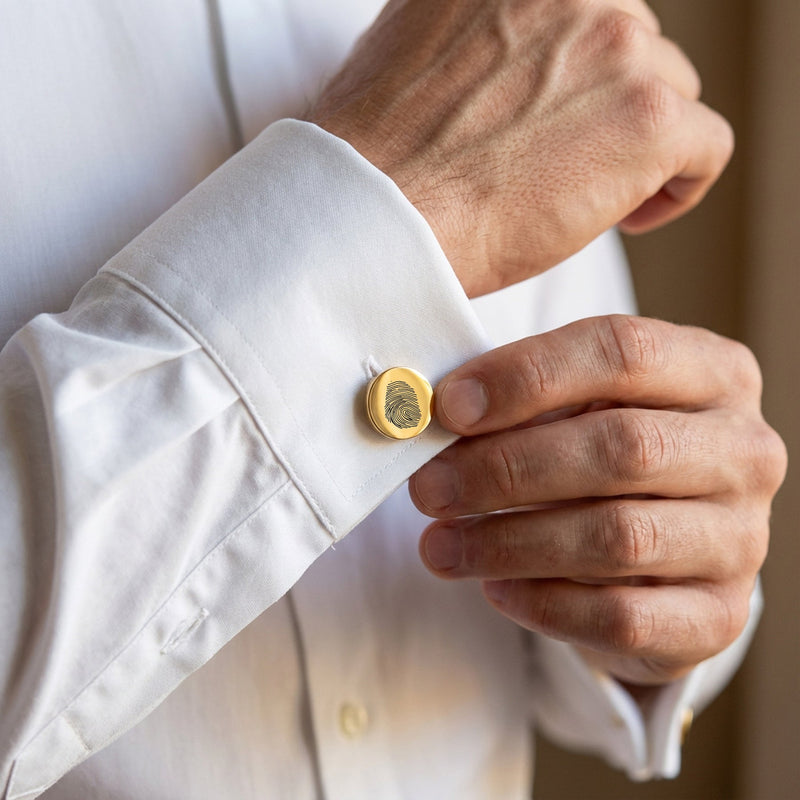 Fingerprint Cufflinks – Personalised Cufflinks for Men