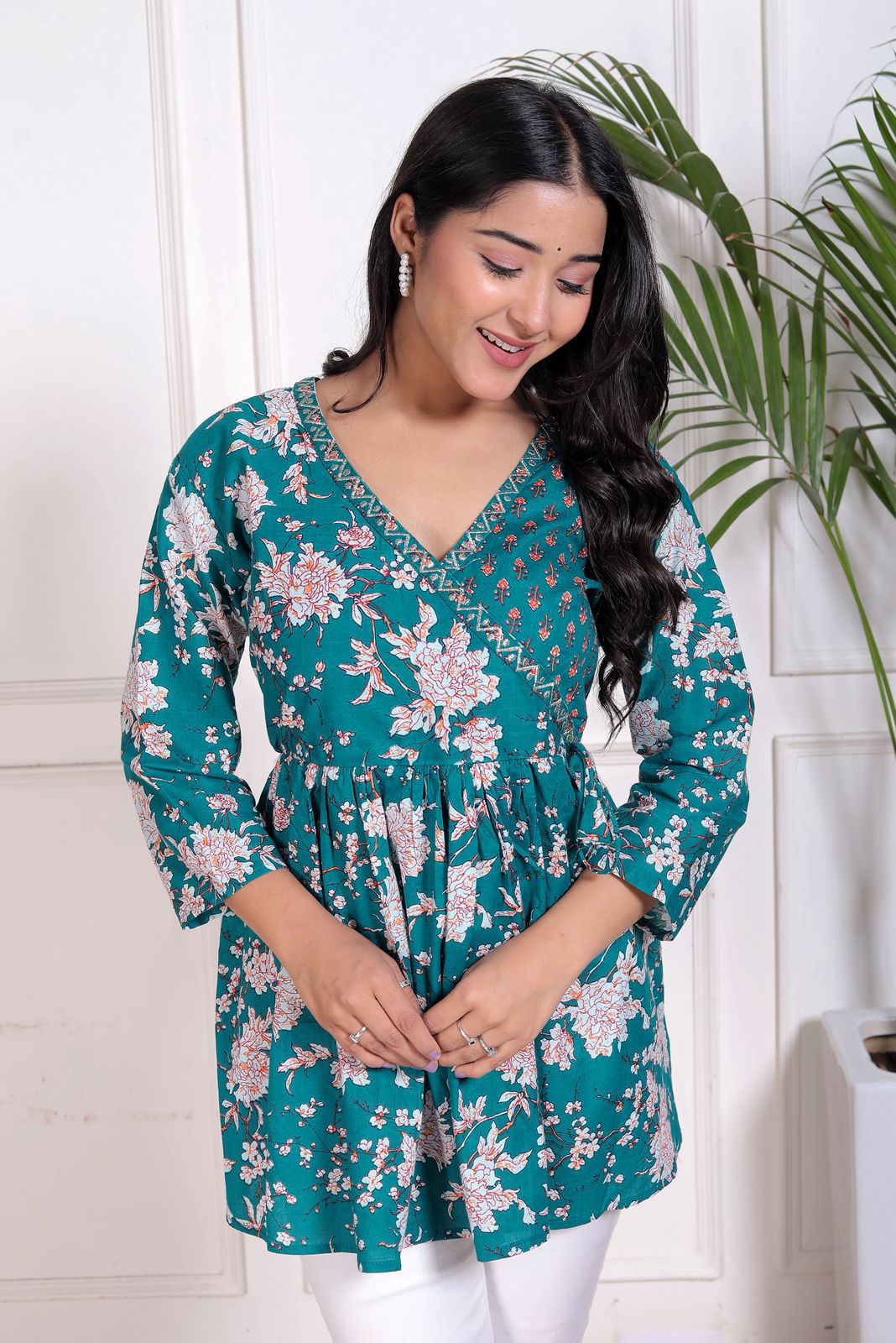 Anarkali Tops with Angrakha style