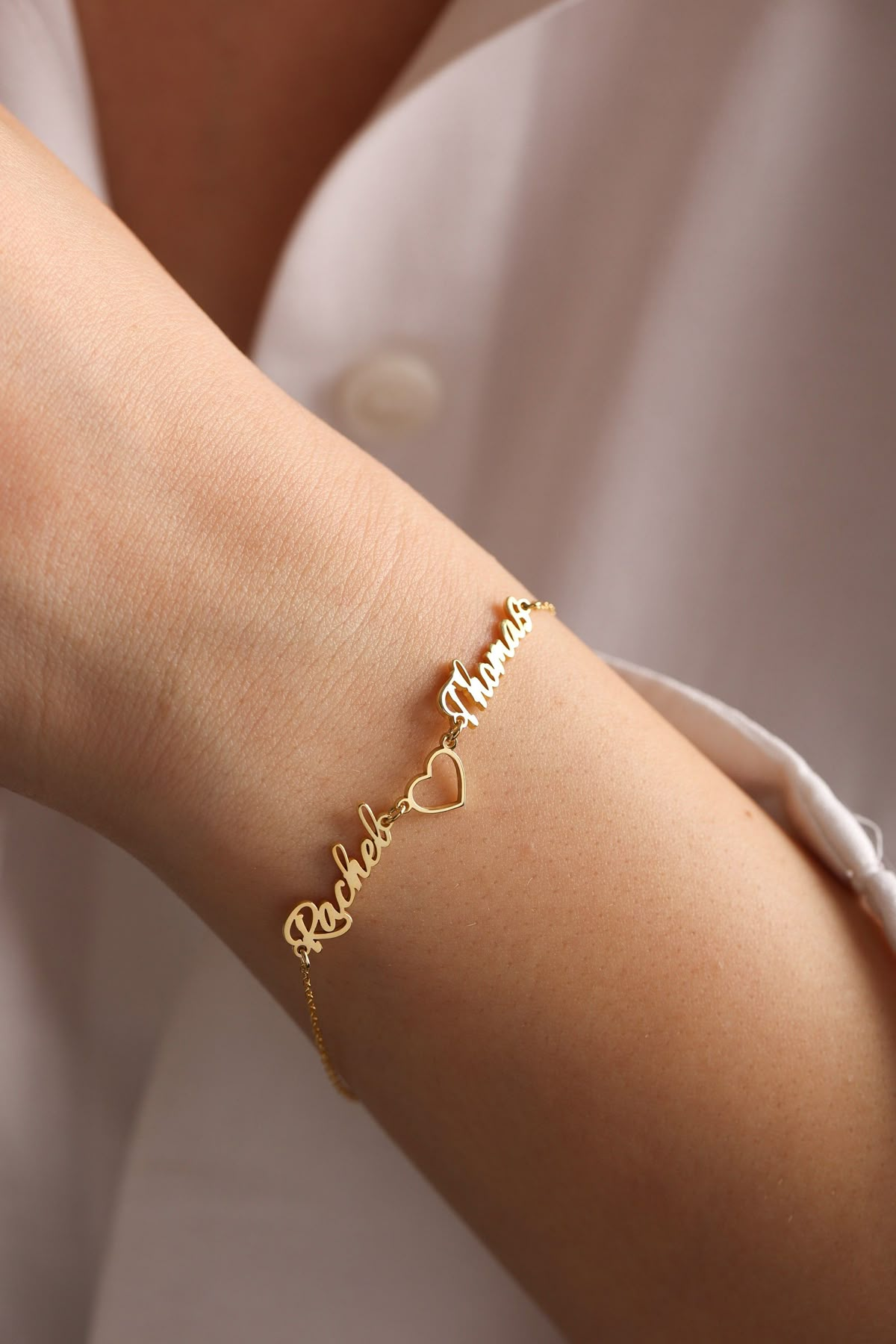 Custom Couple Name Bracelet