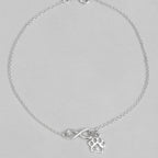 Infinity And Paw Anklets