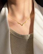 V-Shaped Branch Necklace