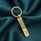 Actual Fingerprint & Handwriting Keychain