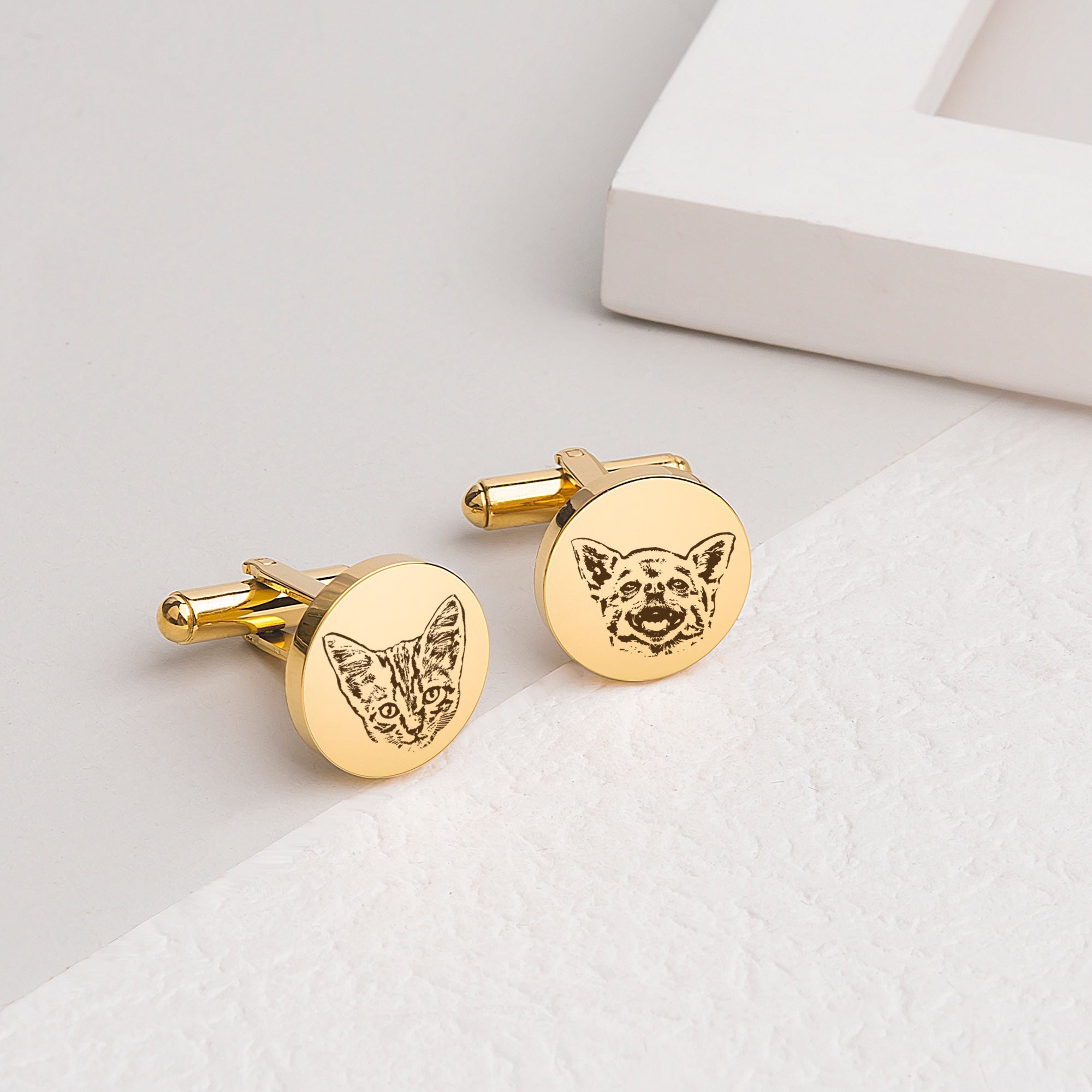 Custom Pet Portrait Cufflinks