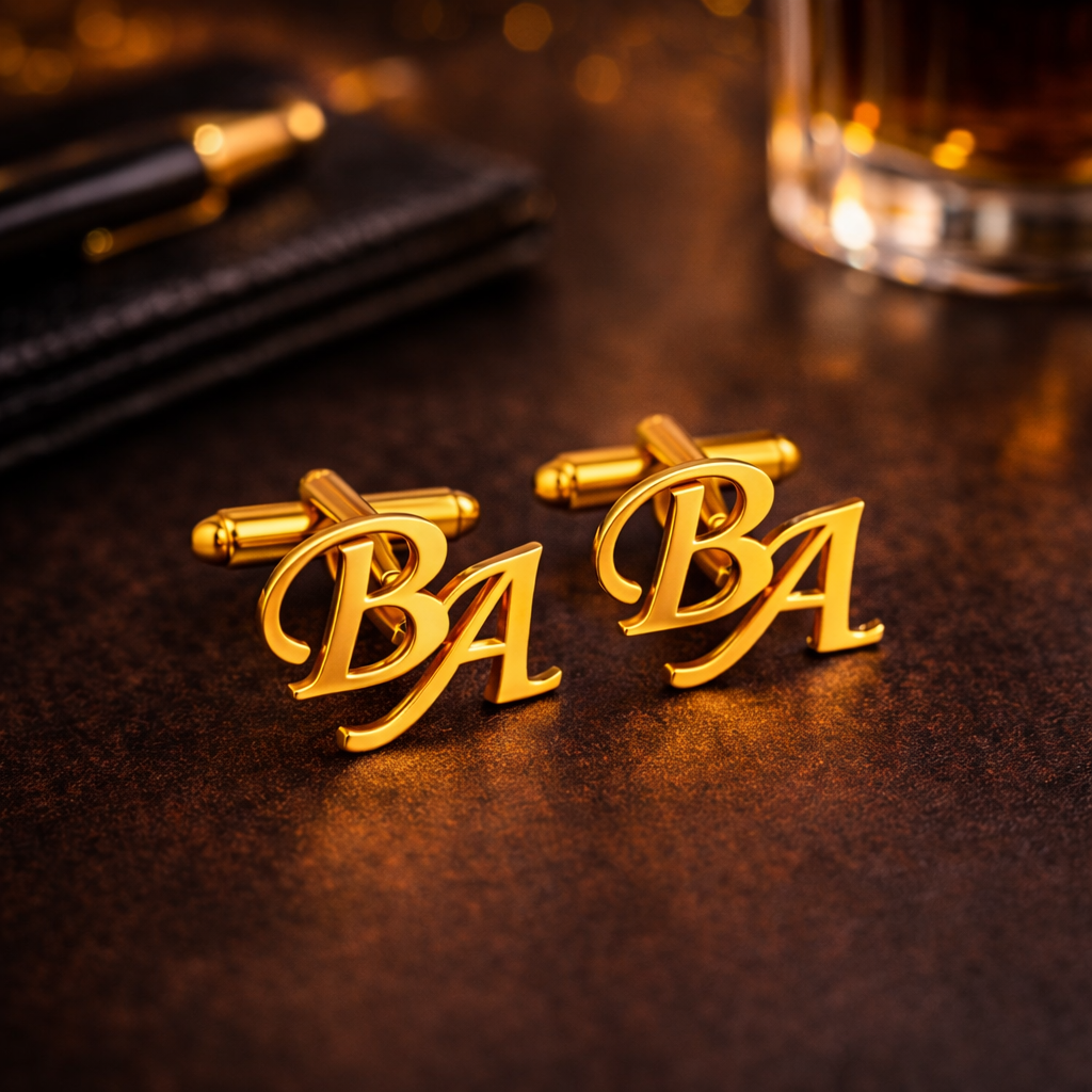Custom Initial Cufflinks