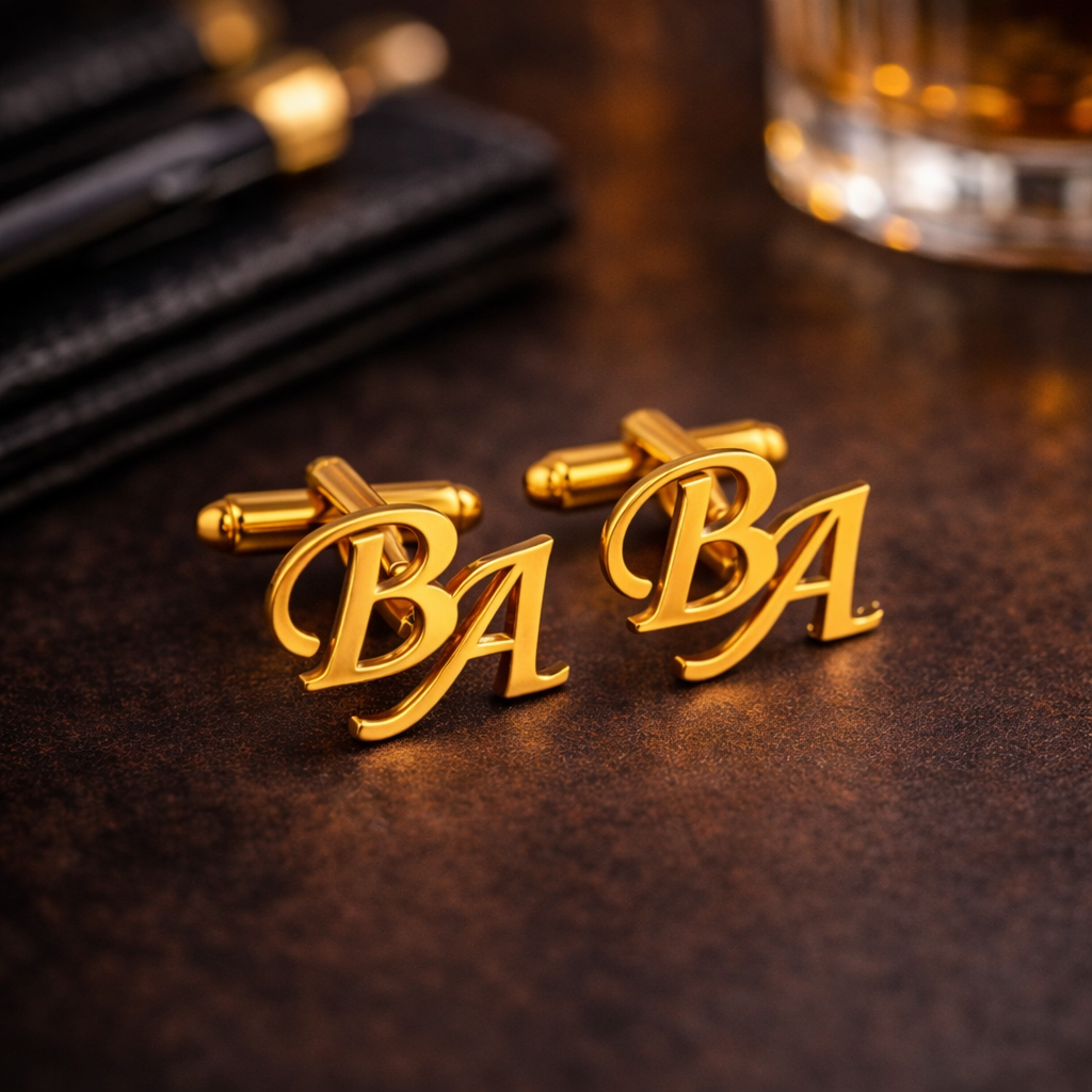 Custom Initial Cufflinks