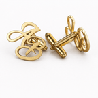 Personalized Interlocking Initial Cufflinks