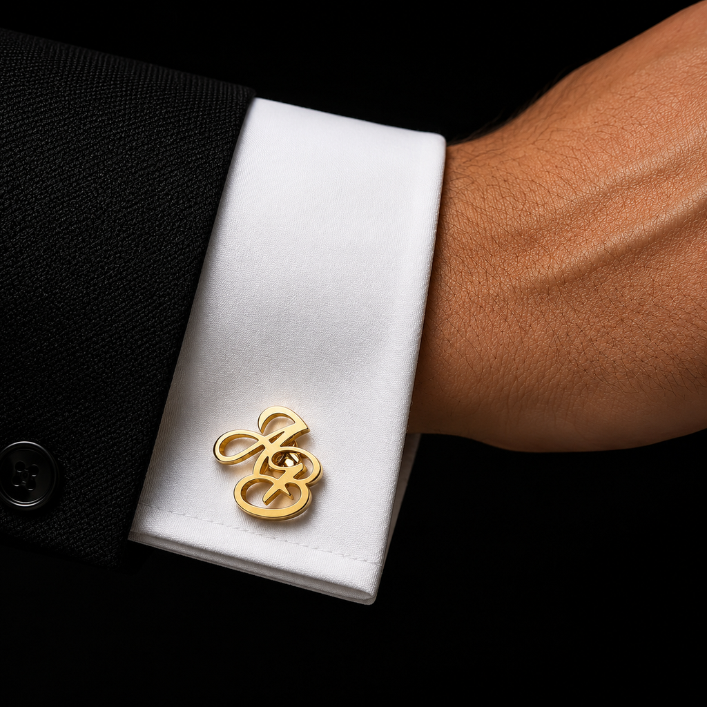 Personalised Brass  Cufflinks