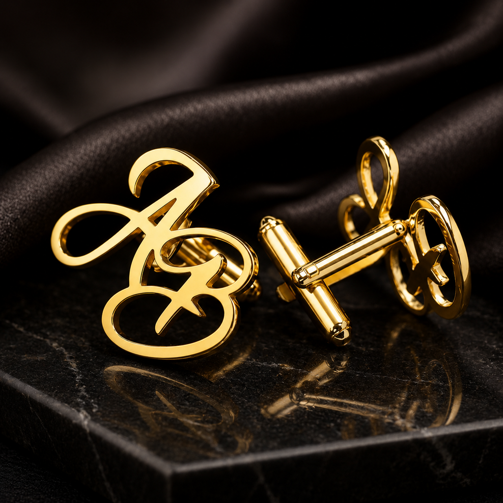 Personalised Brass  Cufflinks
