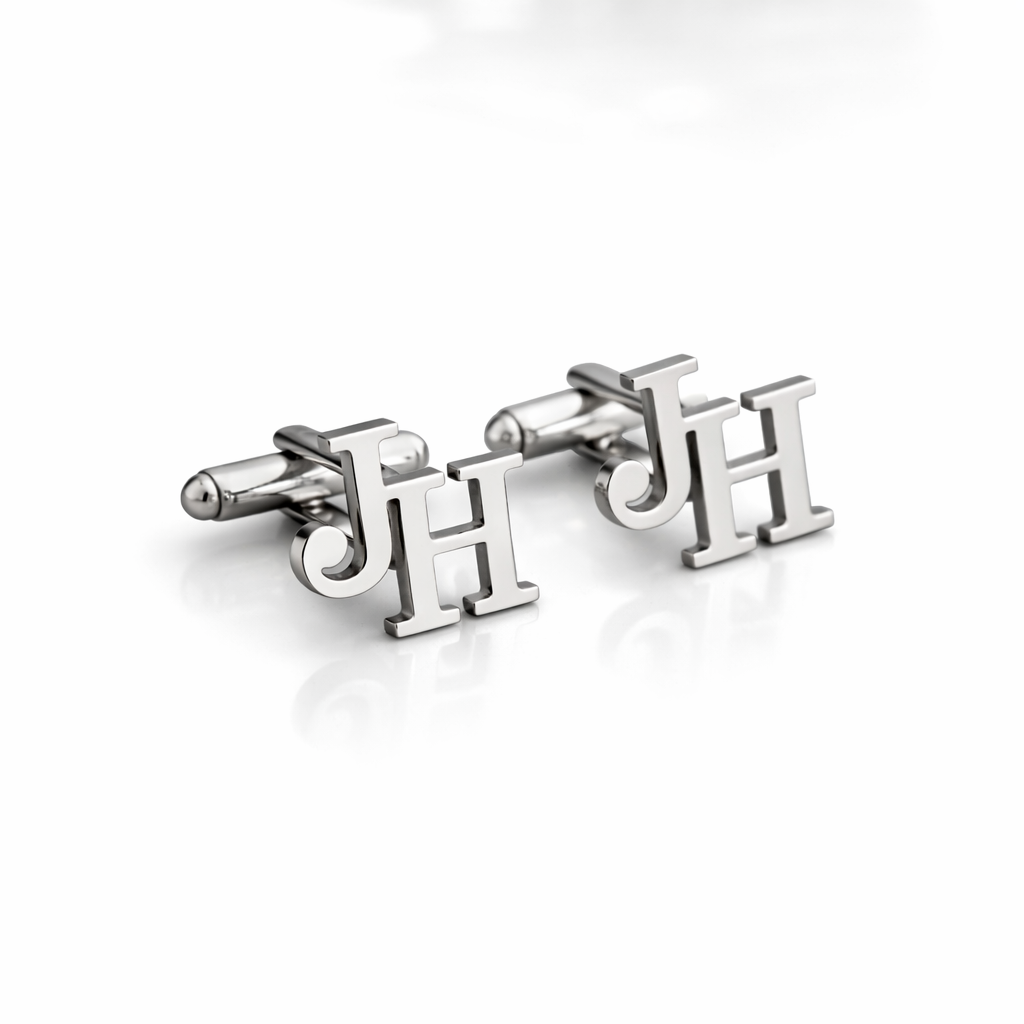 Custom Groomsmen Gifts,Personalised Initial Cufflink