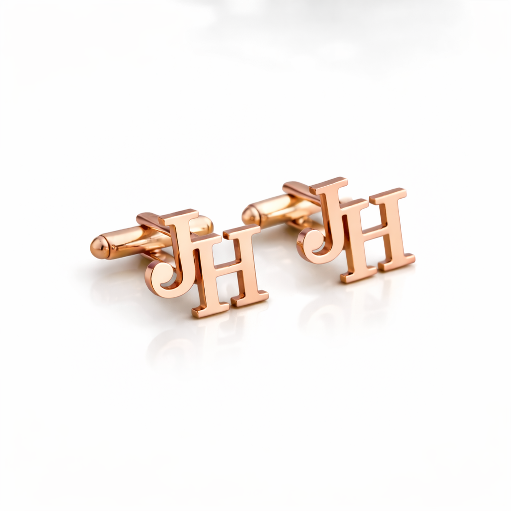Custom Groomsmen Gifts,Personalised Initial Cufflink