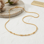 Custom Morse Code Hidden Name Necklace – Personalized Secret Message Jewelry for Men & Women