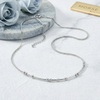 Custom Morse Code Hidden Name Necklace – Personalized Secret Message Jewelry for Men & Women
