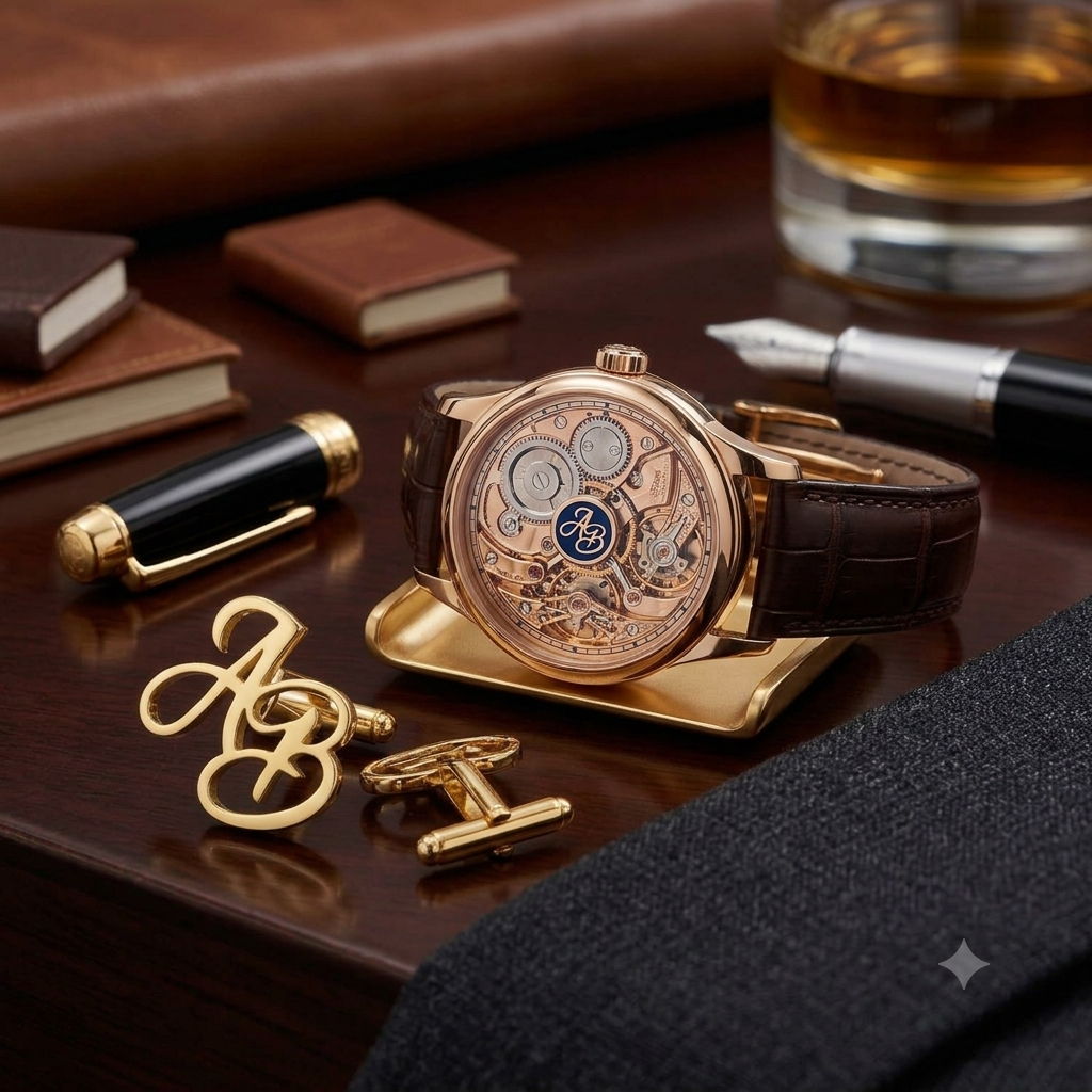 Personalised Brass  Cufflinks