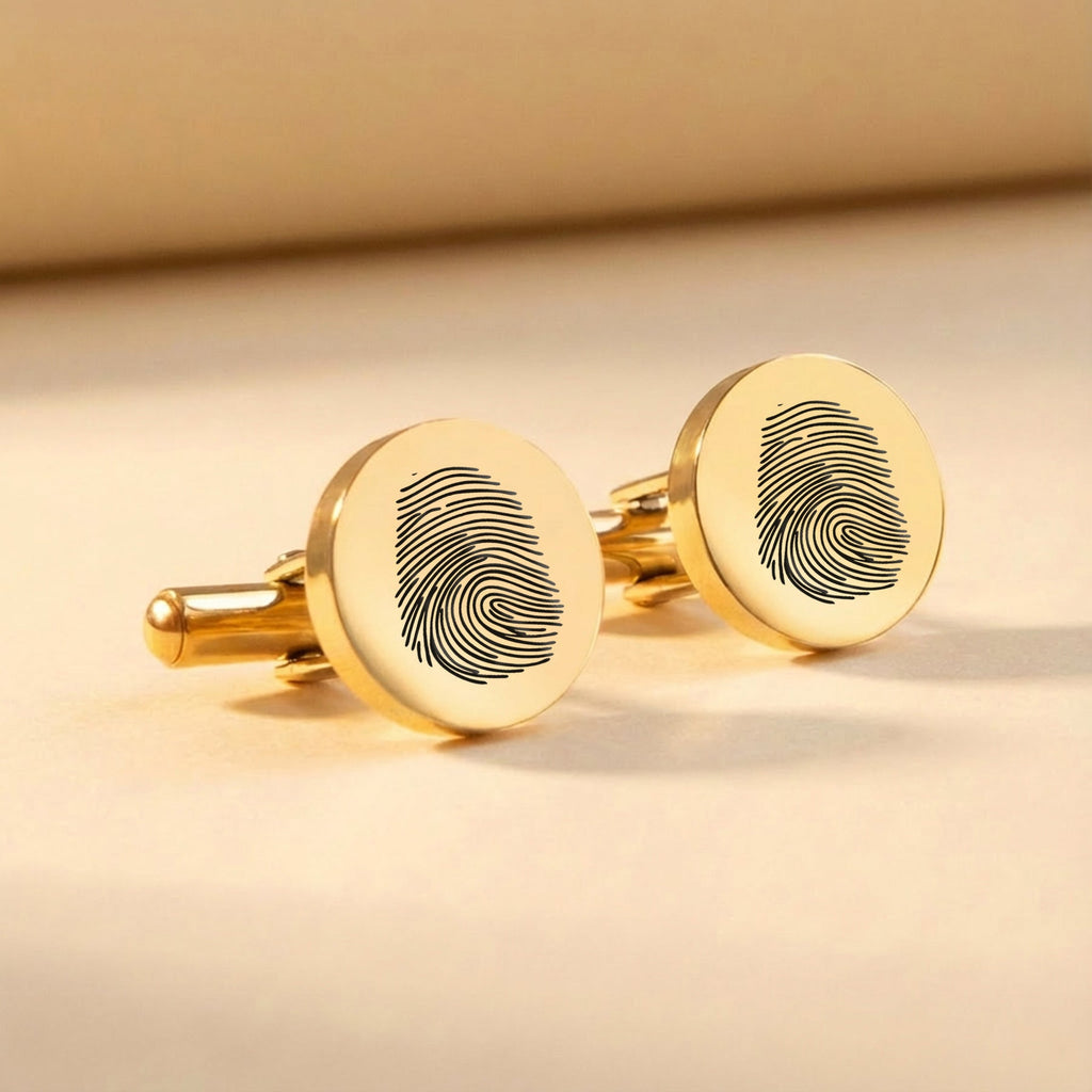Fingerprint Cufflinks – Personalised Cufflinks for Men