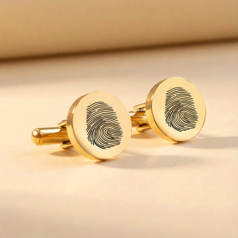 Fingerprint Cufflinks – Personalised Cufflinks for Men