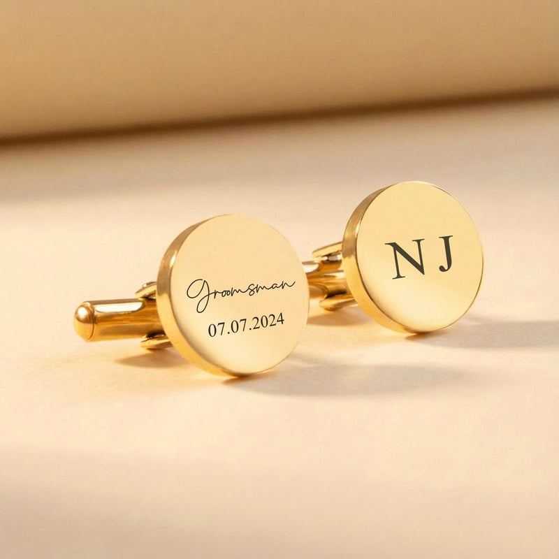 Personalised Groomsmen Cufflinks