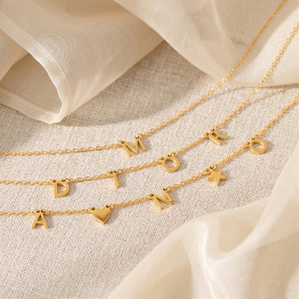 Heart Initials Necklace
