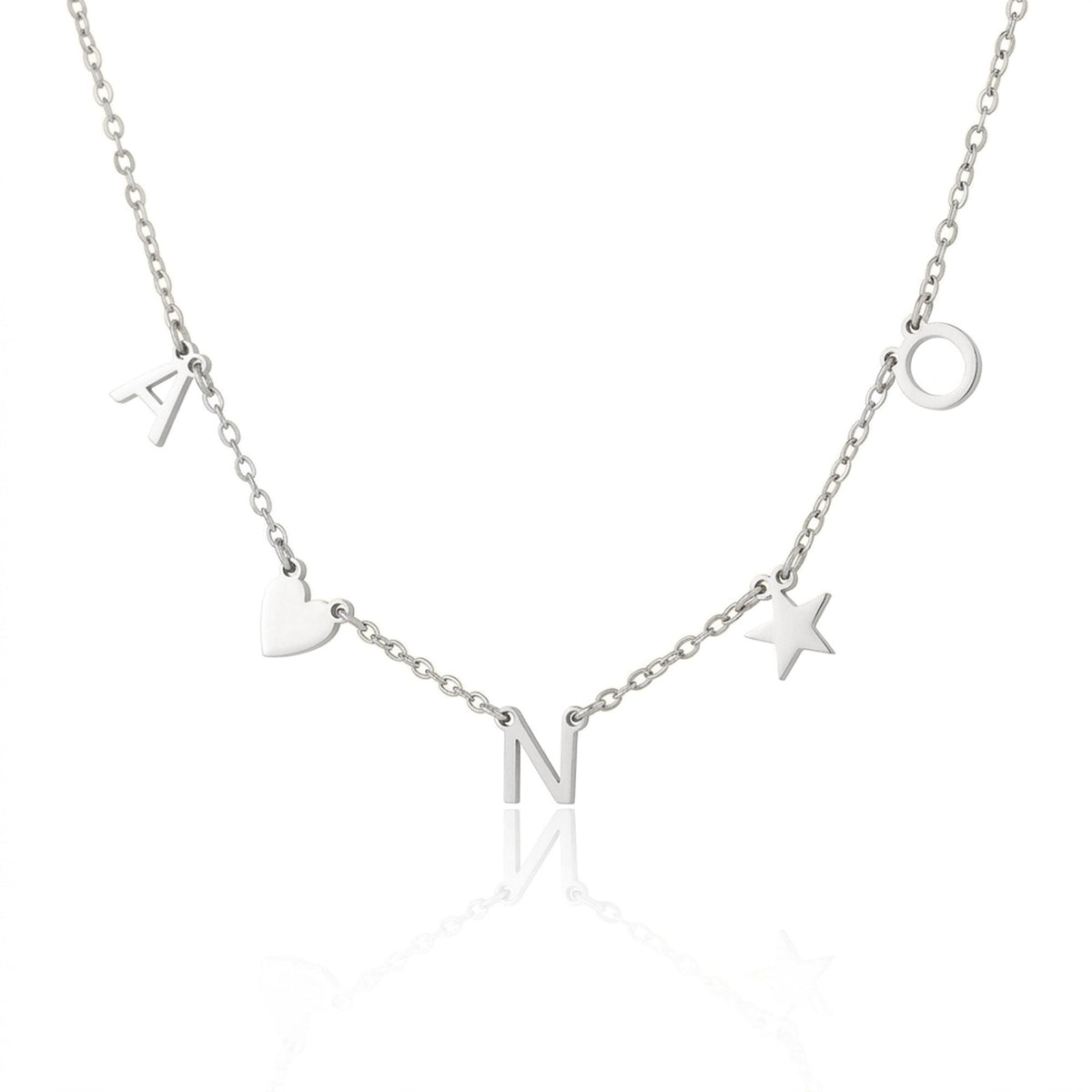 Heart Initials Necklace