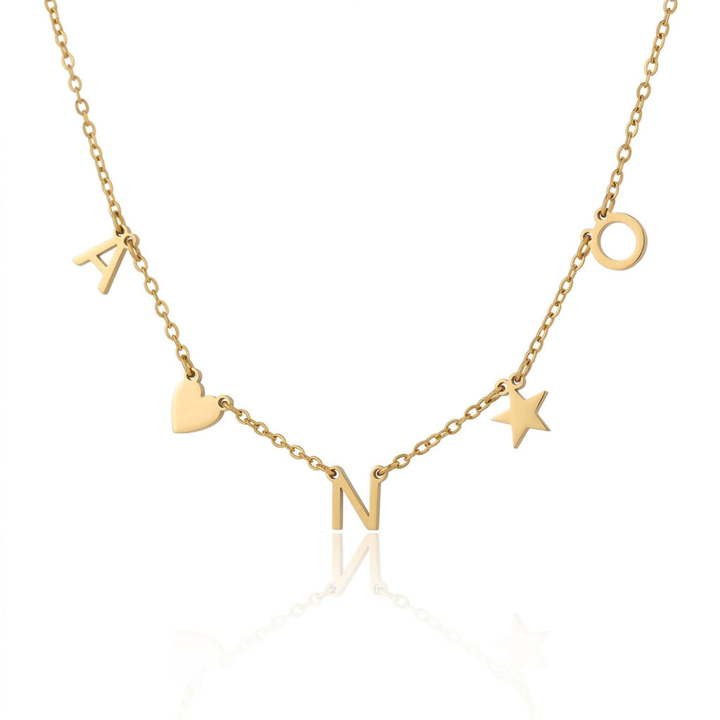 Heart Initials Necklace