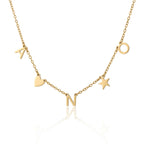 Heart Initials Necklace