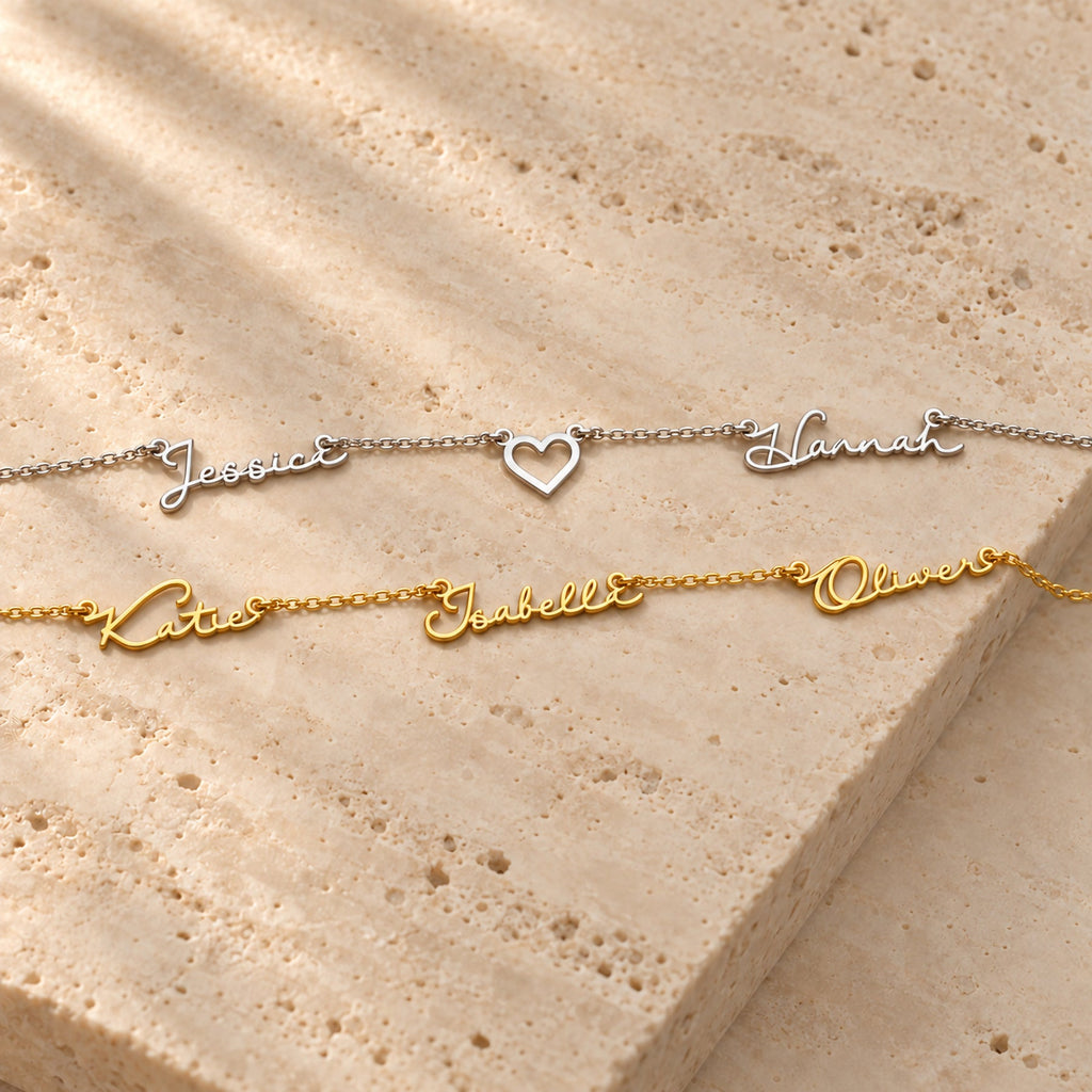 Multiple Name Necklace with Children's Names