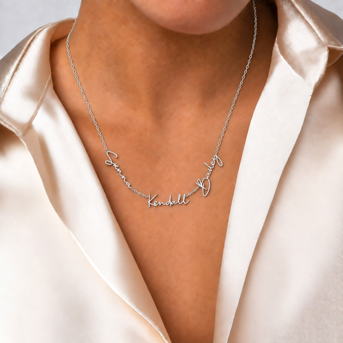 Multiple Name Necklace with Children's Names