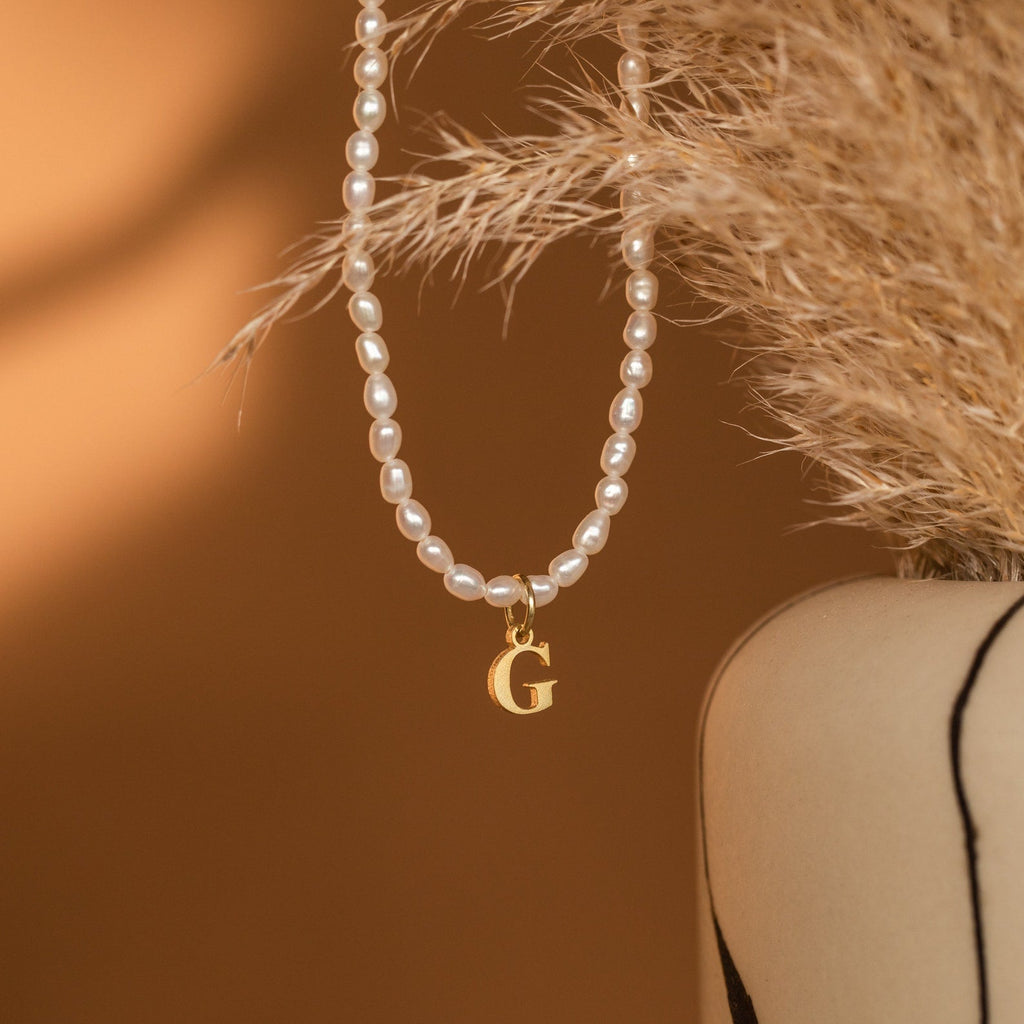 Pearl Initial Necklace – Personalized Minimalist Jewelry for Women