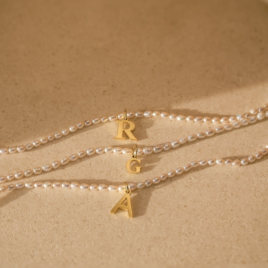 Pearl Initial Necklace – Personalized Minimalist Jewelry for Women
