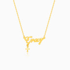 Golden Personalised Eternal Necklace