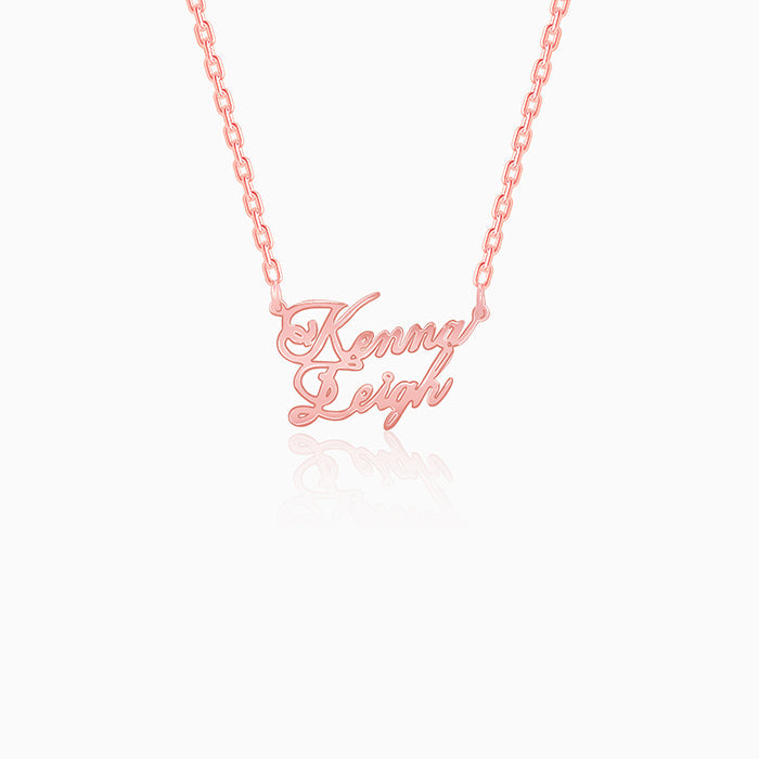 Rose Gold Personalised Perfect Match Pendant