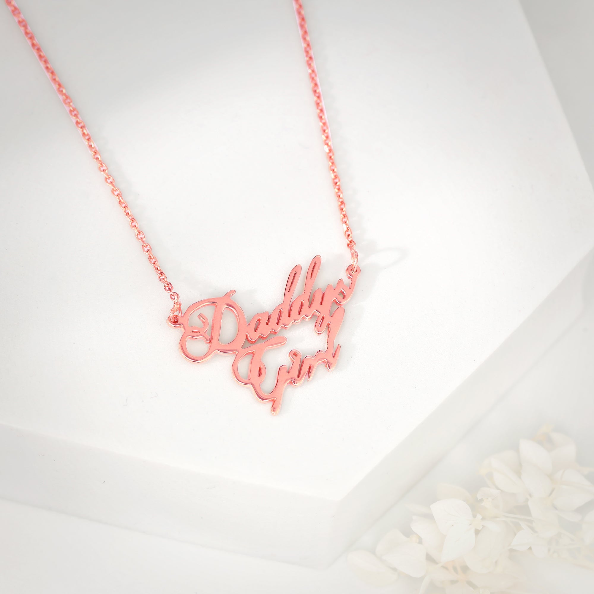 Rose Gold Personalised Perfect Match Pendant