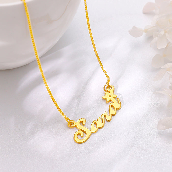 Golden Personalised Self Love Pendant