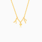 Golden Personalised Love Initials Necklace