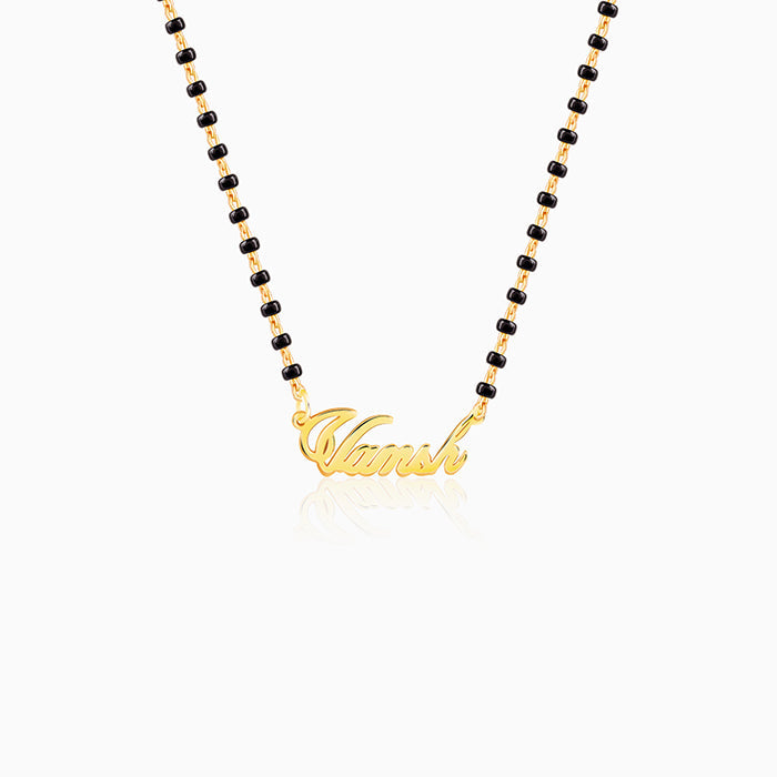 Golden Personalised Name Mangalsutra