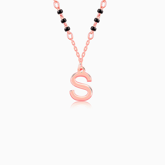 Rose Gold Personalised Cherished Initial Mangalsutra
