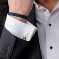 Personalized Signature Name Cufflinks – Custom Engraved Groomsmen Gift for Men