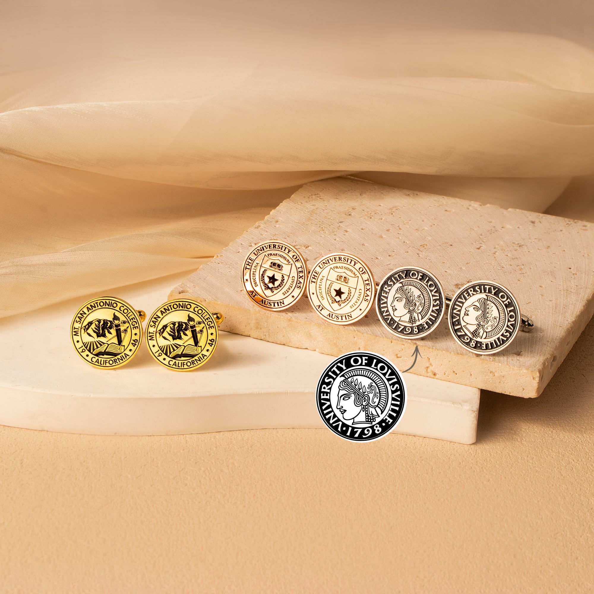 Personalized Graduation Signet Cufflinks