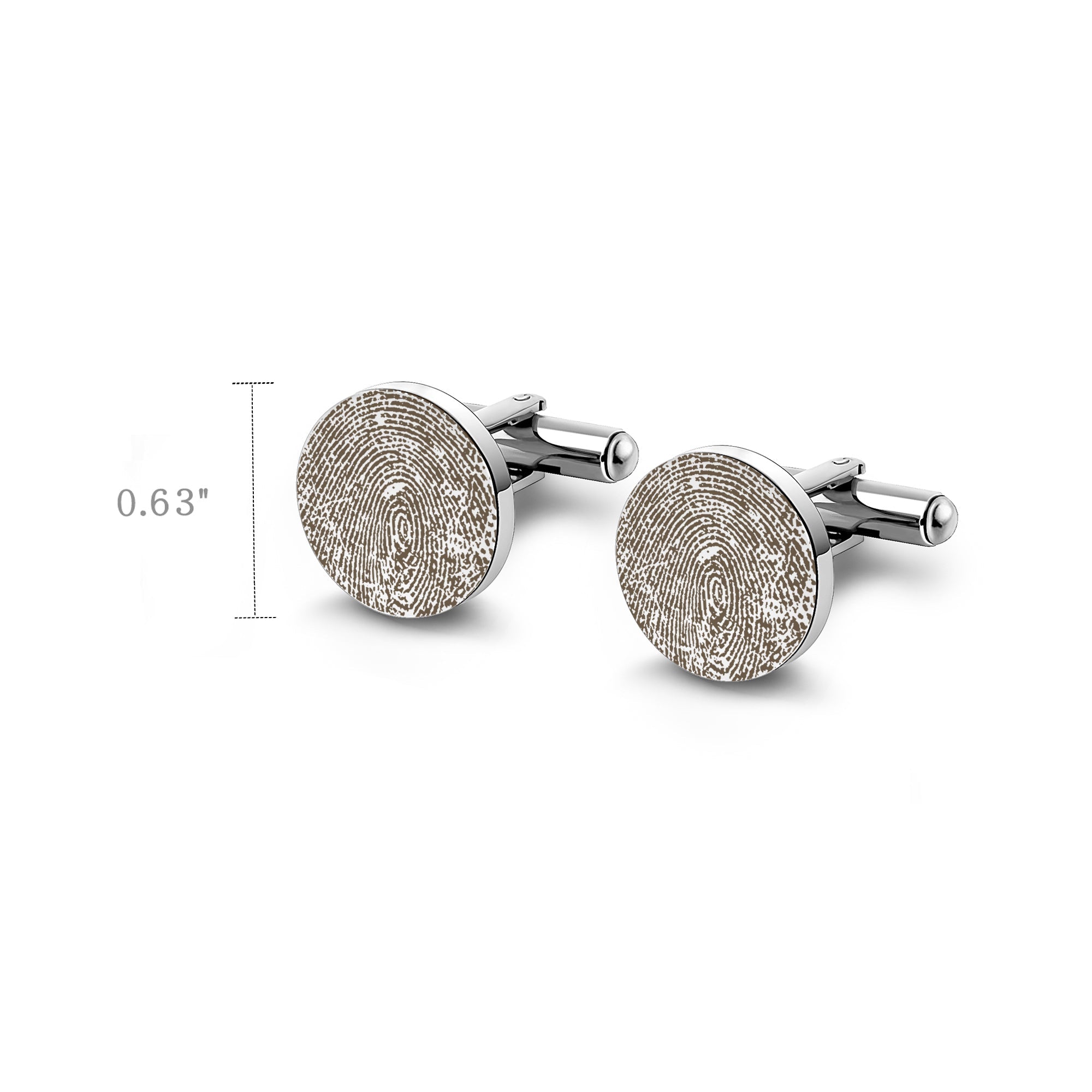 Custom Actual Fingerprint Cufflinks