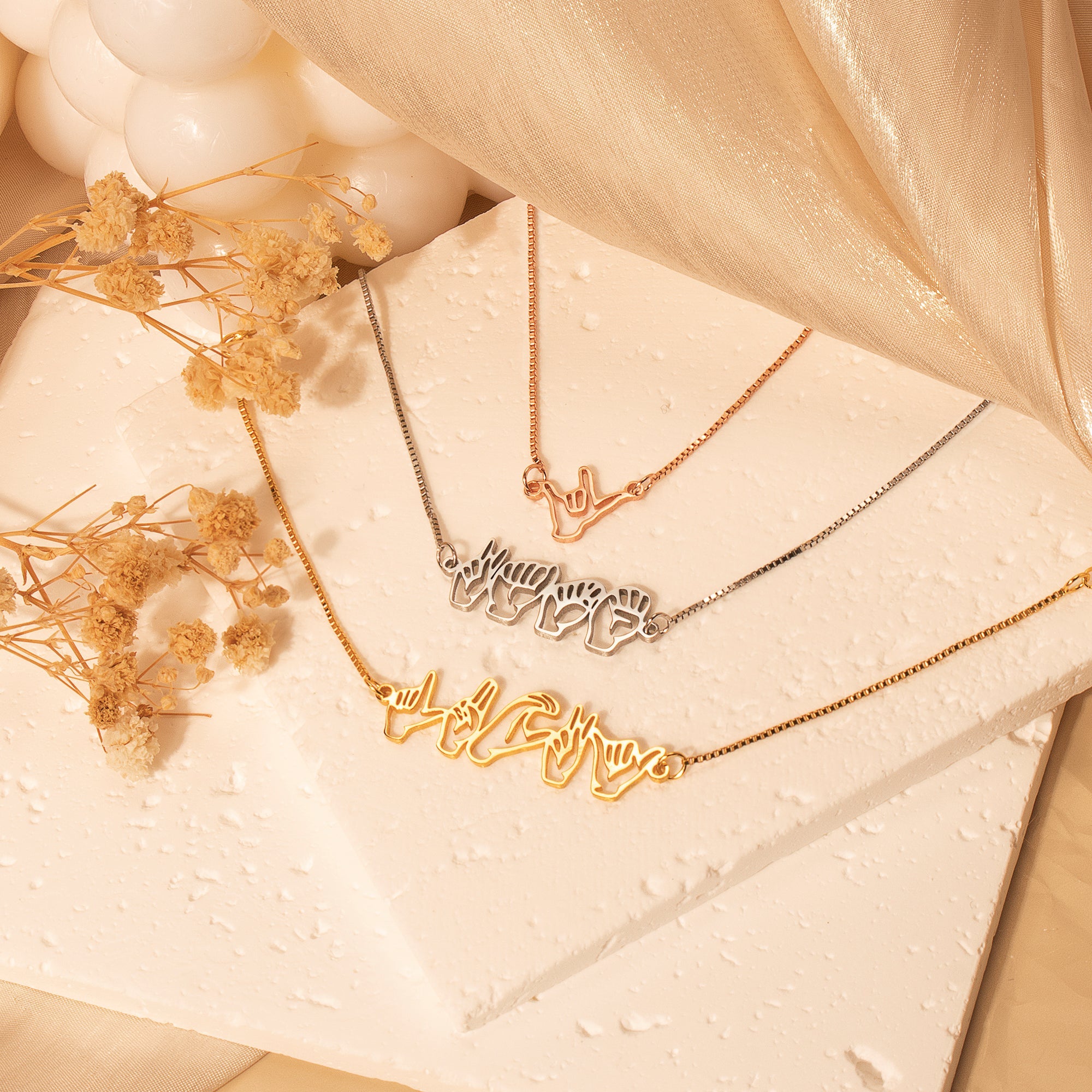 Custom Sign Language Bracelet