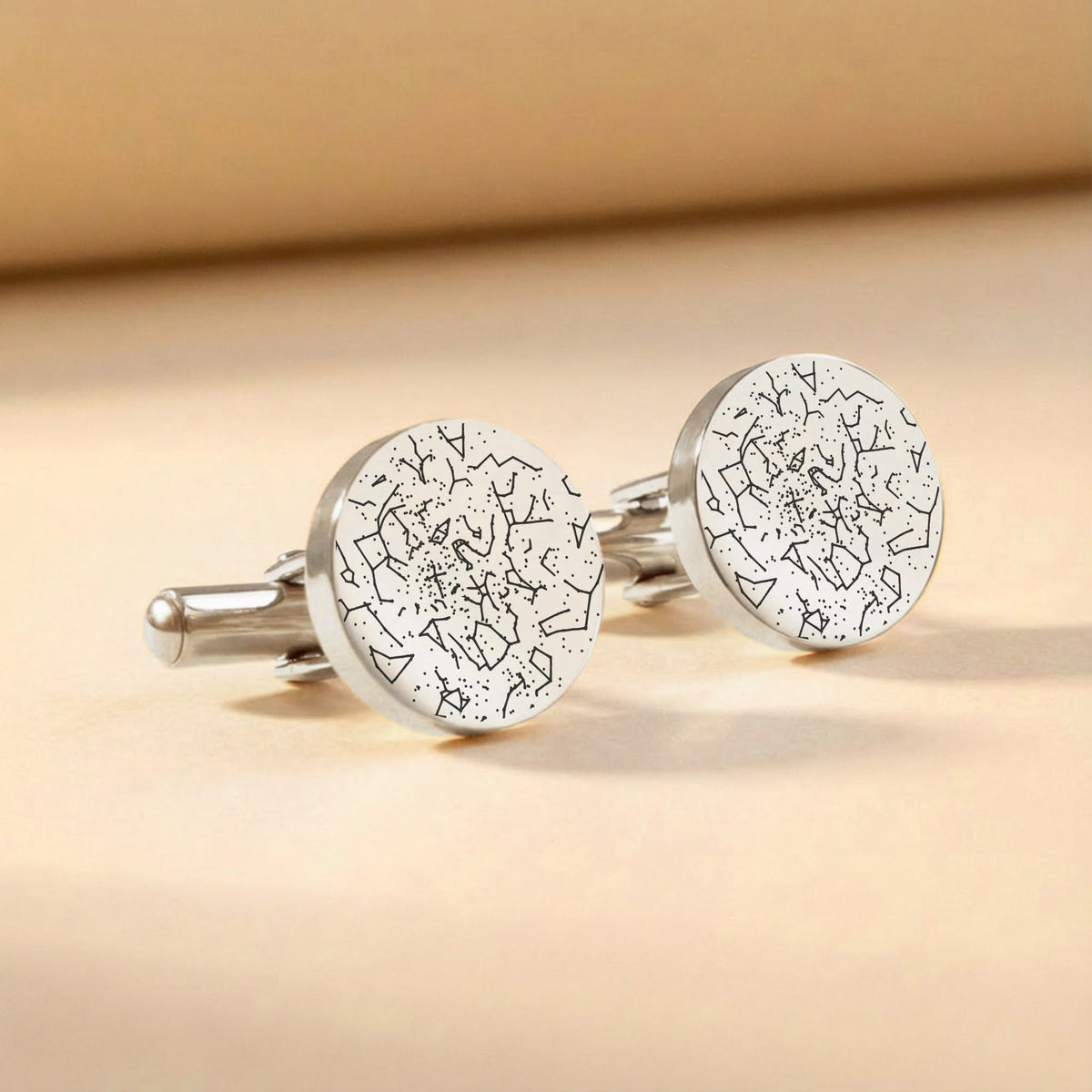 Star Map Constellation Cufflinks – Gold, Silver