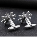 Personalized Sunflower Name Cufflinks & Brooch Set For Groom's