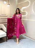 Beautiful Embroidery With Sequence Heavy Suit For Women