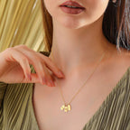 Gold Plated Initial Pendant Custom Letter Jewellery Necklace