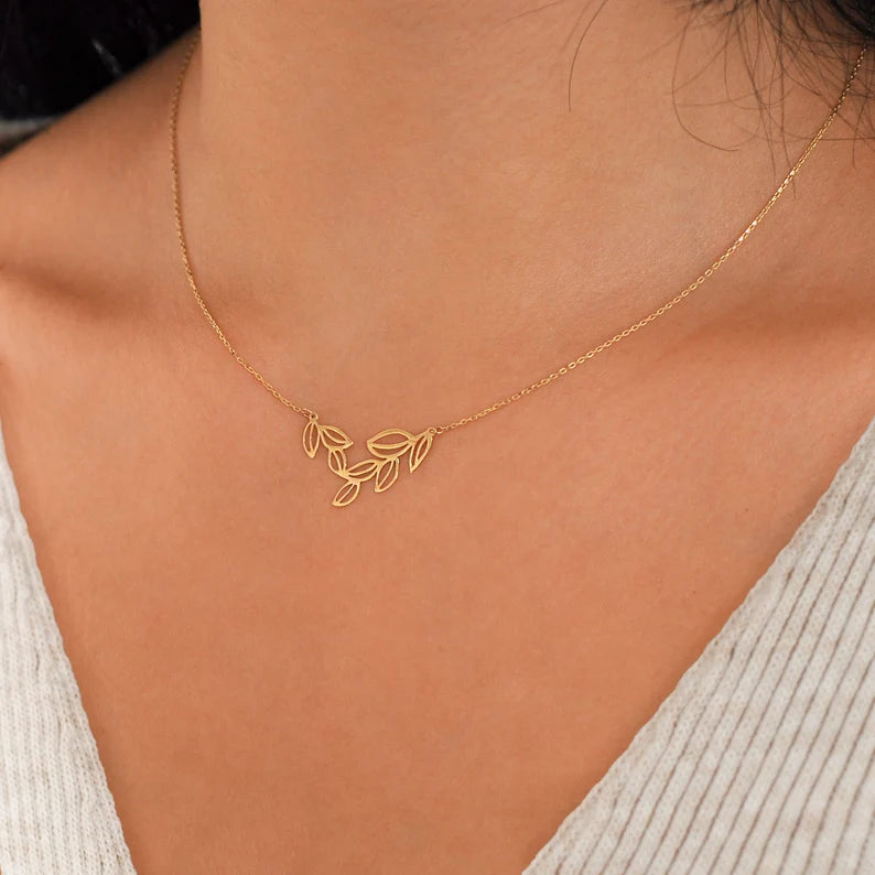 Gold Leaf Necklace