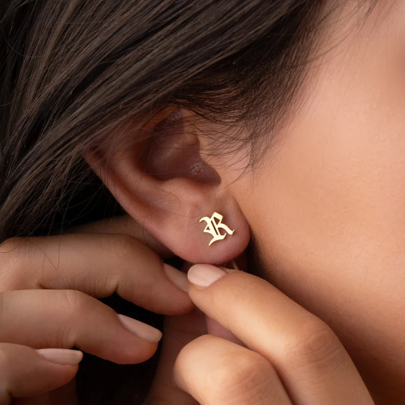 Letter Earrings