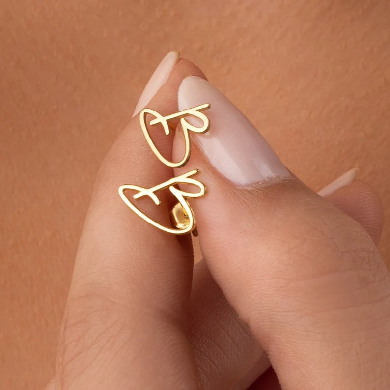 Letter Earrings