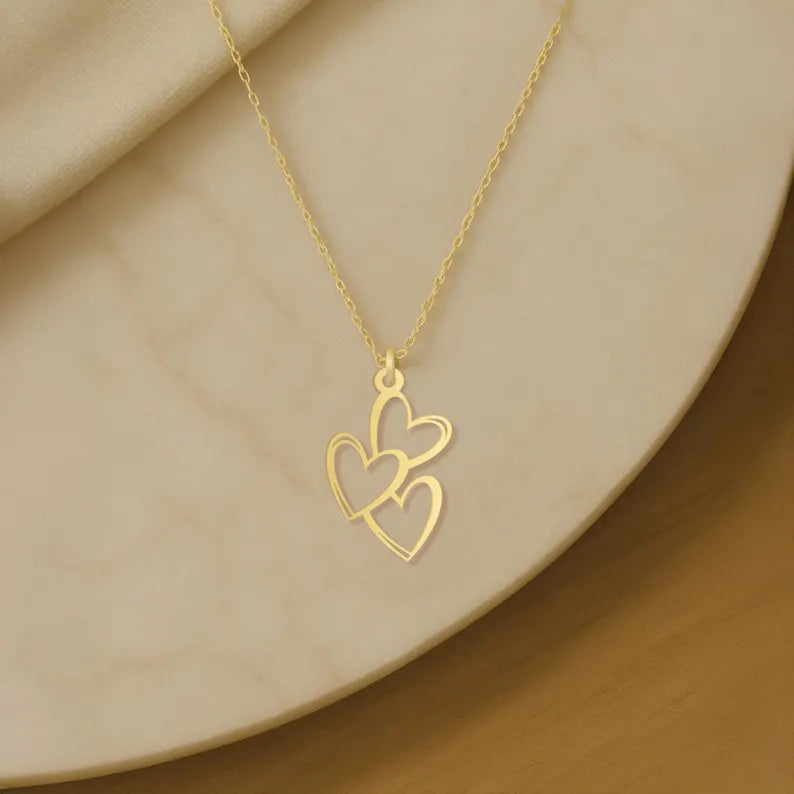 Triple Heart Necklace