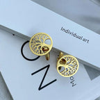 Elegant Symbolic Tree of Life Cufflinks for Men's