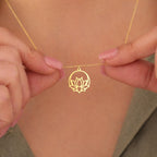Lotus Flower Charm Pendant